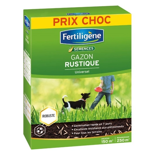 Gazon rustique universel 150m² 3.75kg /nc - FERTILIGENE