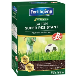 Gazon super résistant Label Rouge 40m² 1kg /nc - FERTILIGENE