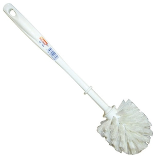 Brosse wc boule blanche polypropylène ondulé - THOMAS