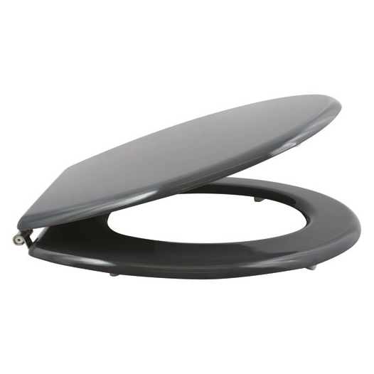 Abattant wc anthracite mdf charnières inox - MSV