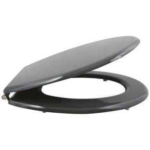 Abattant wc anthracite mdf charnières inox - MSV