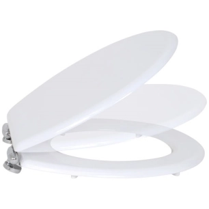 Abattant wc blanc mdf fermeture lente - MSV