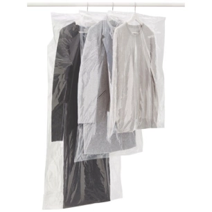 Housse vêtements x3 65x150cm transparent 6047 - RAYEN