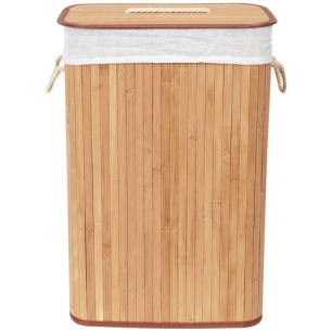 Panier à linge rectangulaire en bambou - COMPACTOR