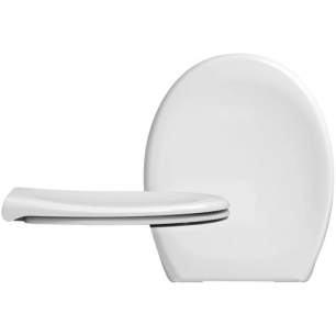 Abattant WC DP frein de chute déclipsable Pebble Beach blanc - CEDO