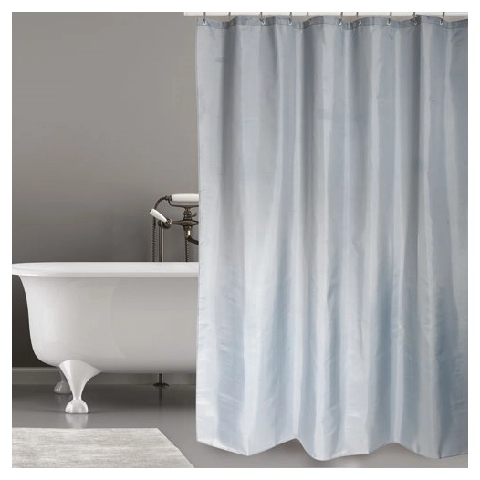 Rideau douche polyester 180x200cm gris clair - MSV