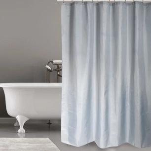 Rideau douche polyester 180x200cm gris clair - MSV