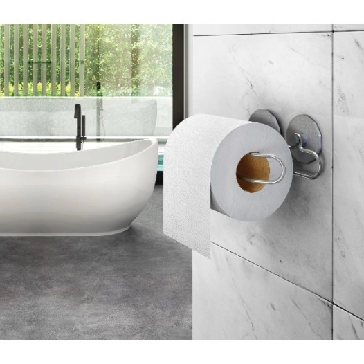 Distributeur de papier WC + 2 crochets adhésifs Artic en polytherm Frost - METALTEX