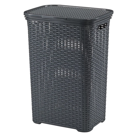 Corbeille à linge Gris Anthracite - Brasilia - KELA