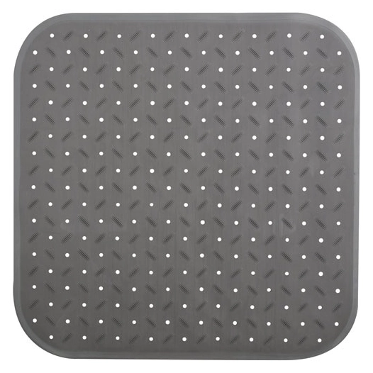 Tapis fond douche 54x54cm gris - MSV
