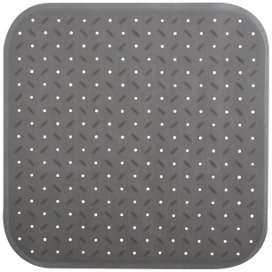 Tapis fond douche 54x54cm gris - MSV
