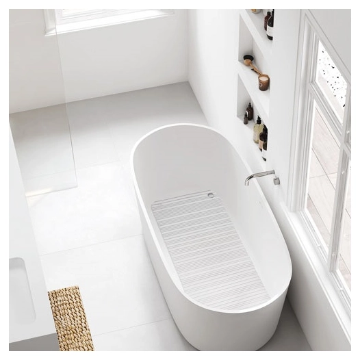 Tapis baignoire caoutchouc a ventouses 86x33cm - RAYEN