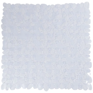 Tapis fond douche 53x53cm galet transparent - MSV