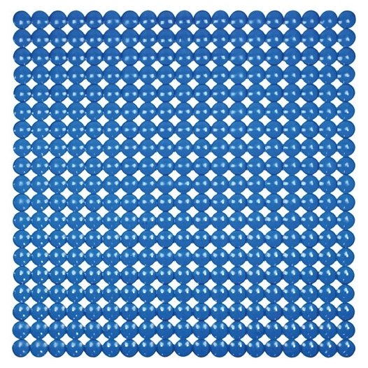 Tapis fond douche bulles bleu 52x52cm - IDMAT
