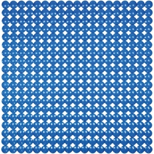 Tapis fond douche bulles bleu 52x52cm - IDMAT