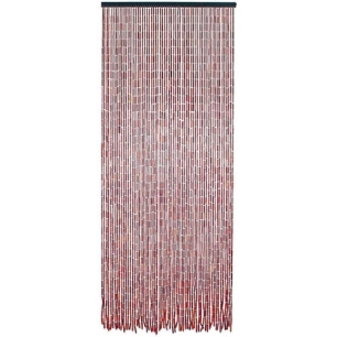 Rideau de porte en bambou et perles de bois - 200x90 cm - MOREL