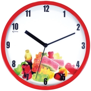 Pendule silencieuse 20cm gourmandises assorti - KATIME