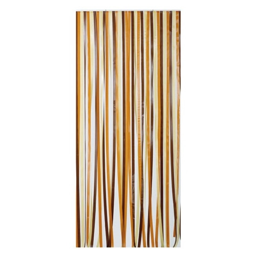 Rideau de porte en polyéthylène - Antilles - 90x200 cm - brun et beige - MOREL