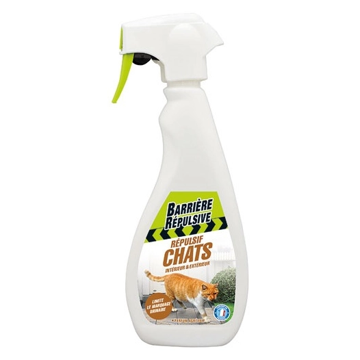 Répulsif chat intérieur extérieur pae 500ml /nc - BARRIERE REPULSIVE.