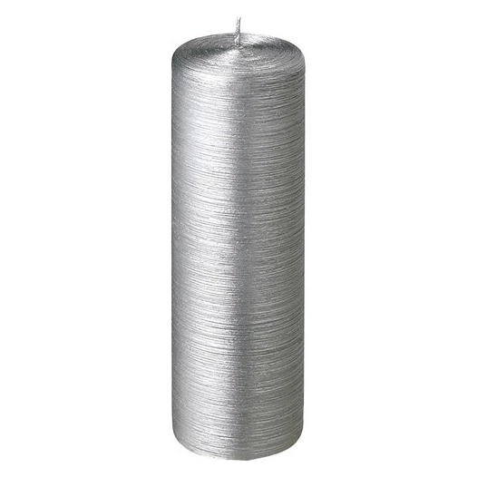 Bougie pillier argent ht 250mm - LA FRANCAISE