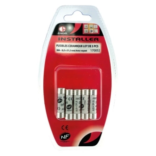 Carte de fusibles à voyant 20A x 5 pièces - EVOE