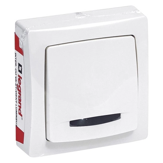 Asl interrupteur simple avec voyant lumineux - LEGRAND