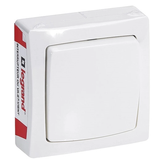 Asl interrupteur V/VT blanc - LEGRAND