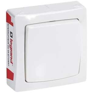 Asl interrupteur V/VT blanc - LEGRAND