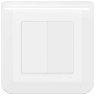 Double va et vient 10A cpl griffe blanc - LEGRAND