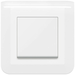 Poussoir 6A cpl griffe blanc - LEGRAND