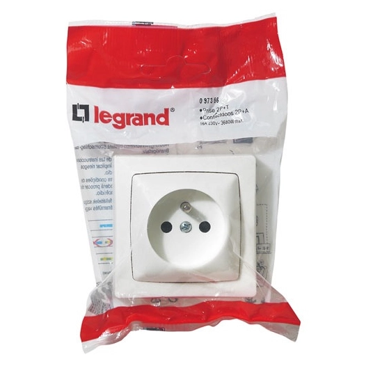 Asl prise 2p+terre saillie 16A blanc brochable - LEGRAND