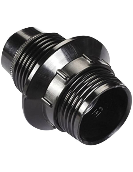 3 Douille E14 filetée + bague Ø10 noir - ELECTRALINE