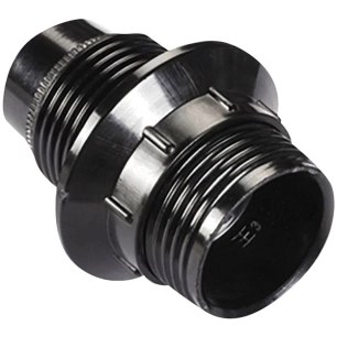 3 Douille E14 filetée + bague Ø10 noir - ELECTRALINE