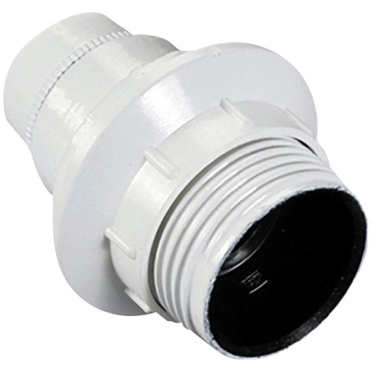 3 Douille E14 filetée + bague Ø10 blanc - ELECTRALINE