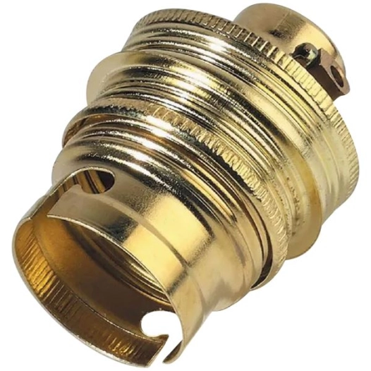 Douille B22 Ø10 acier laitonnée - ELECTRALINE