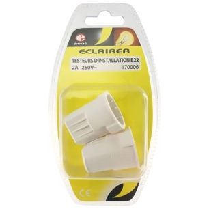 Douilles B22 automatique nylon x 2 pièces - EVOE