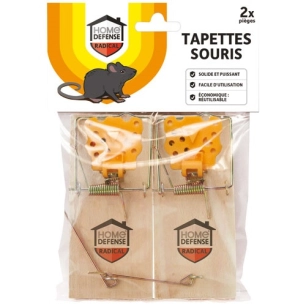 Tapette piège à souris classiques x2 /nc - HOME DEFENSE