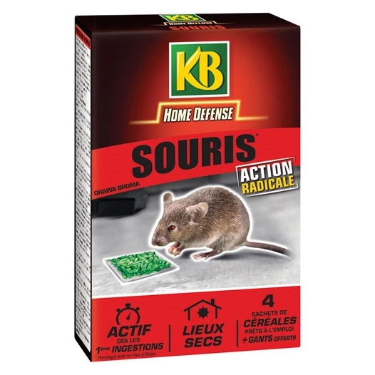 Home defense souris céréales 4x25g /nc - KB HOME DEFENSE