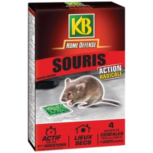 Home defense souris céréales 4x25g /nc - KB HOME DEFENSE