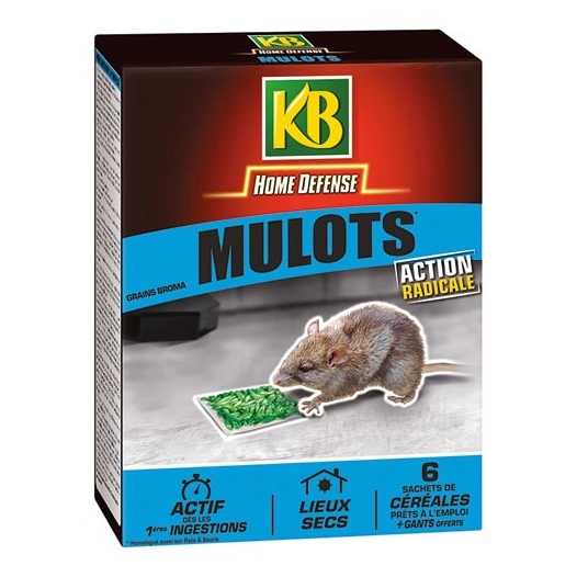 Home defense mulot céréales 6x25g /nc - KB HOME DEFENSE