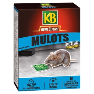 Home defense mulot céréales 6x25g /nc - KB HOME DEFENSE