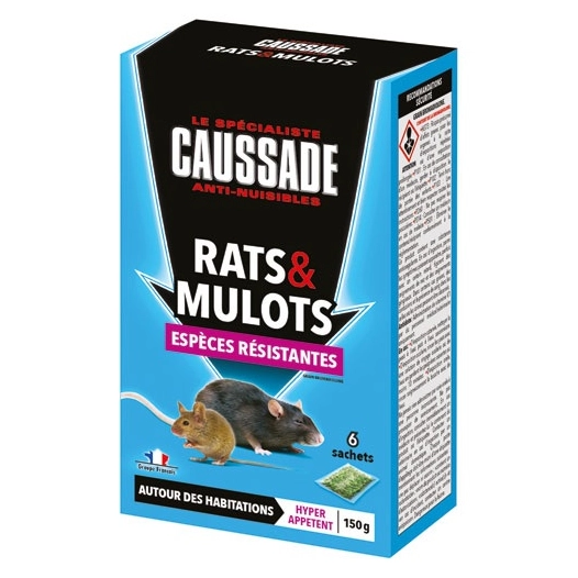 Rats et mulots grains 150g /NC - CAUSSADE
