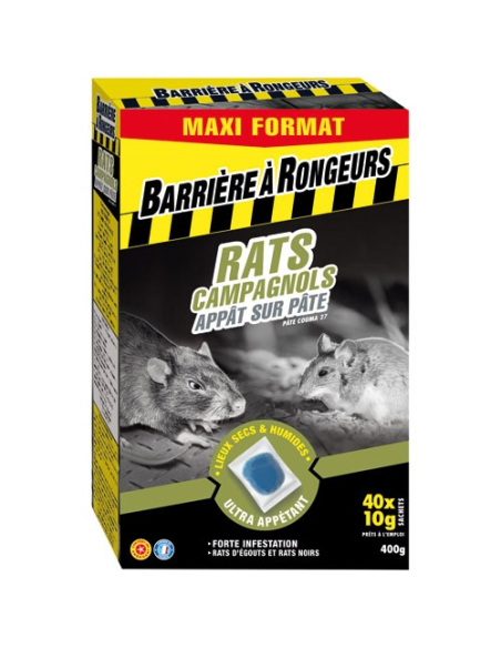 Rats campagnols appât PAE 400g /nc - BARRIERE A RONGEURS