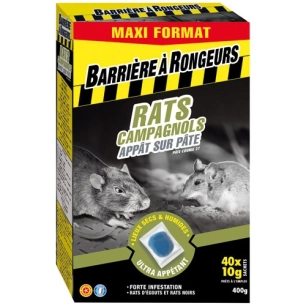 Rats campagnols appât PAE 400g /nc - BARRIERE A RONGEURS