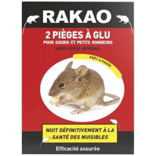 Lot de 2 plaques glu souris rakao - RAKAO