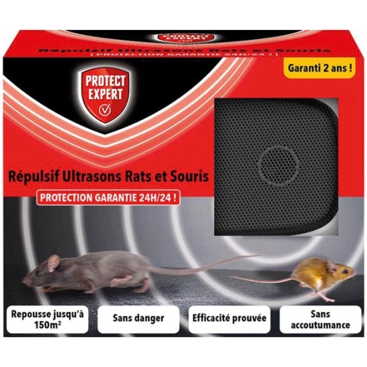 Repulsif intermittent ultrason rats souris /nc - PROTECT EXPERT