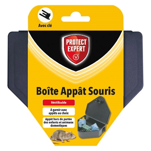 Boite appât souris avec clé de fermeture /nc - PROTECT EXPERT