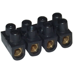 5 Barrette de 12 connexions 10 mm2 noir - ELECTRALINE