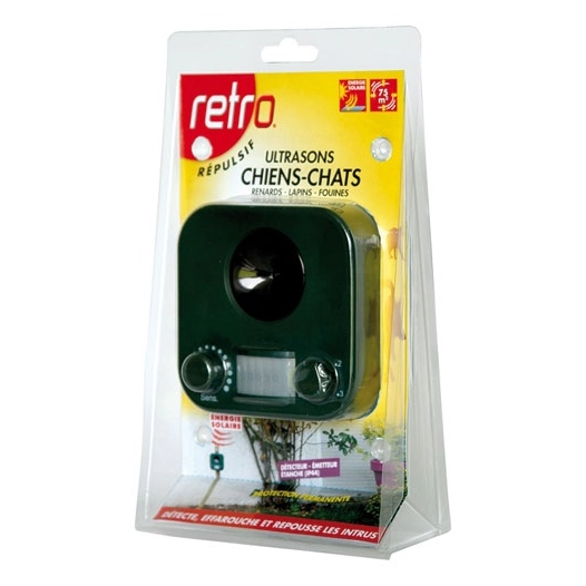 Retro repulsif ultrason chiens chats photovoltaique - RETRO
