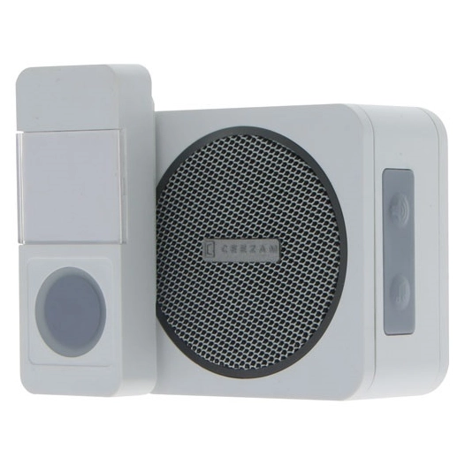 Carillon sans fil avec flash set 18 mélodies 90DB 150M blan - CEEZAM